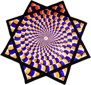 twentieth Double Stitched Flow Toy Fingertip Rotating Flow Toy Dapo Star (Style-4) Flowstar Beginners Flow Star Spinning Cloth Easy to Rotate Sided Print 