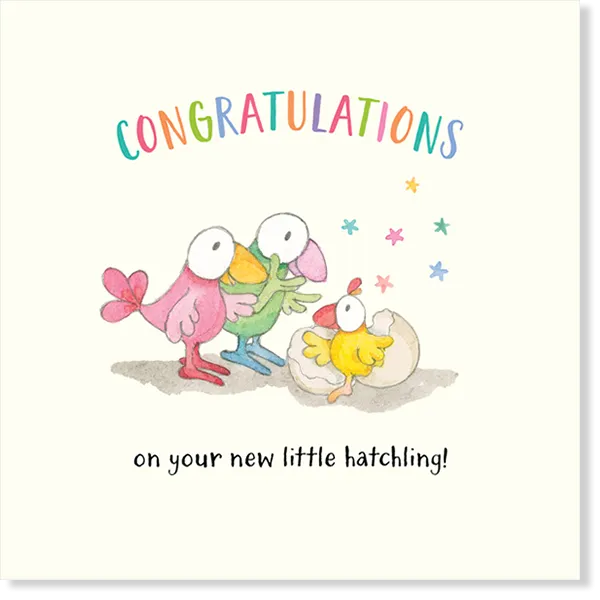 Twigseed Card - Congratulations Baby Hatchling