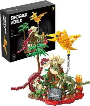 Tyrannosaurus Rex$ Pterosaur$ Brachiosaurus$ Suitable for Children Over 8 Years Old (536PCS Mixed Color Pterosaur) Dinosaur Building Block Toys$ with Dino Scene penetration crevice delegate flagellum healer autumn Building Blocks of 