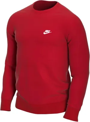 University Parisian Red/White, X-Small Nike Men's NSW Club Crew, 