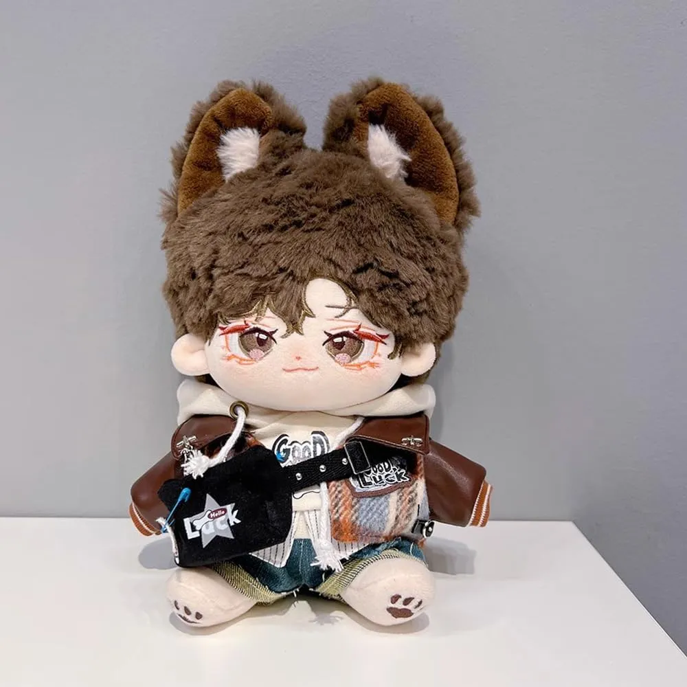 Up Hoodies Jackets Jeans Backpacks Glasses Shoes Vintage Outfit 10cm 15cm 20cm northeastern pollination Plush Doll Clothes (20cm) niannyyhouse Doll Dress 