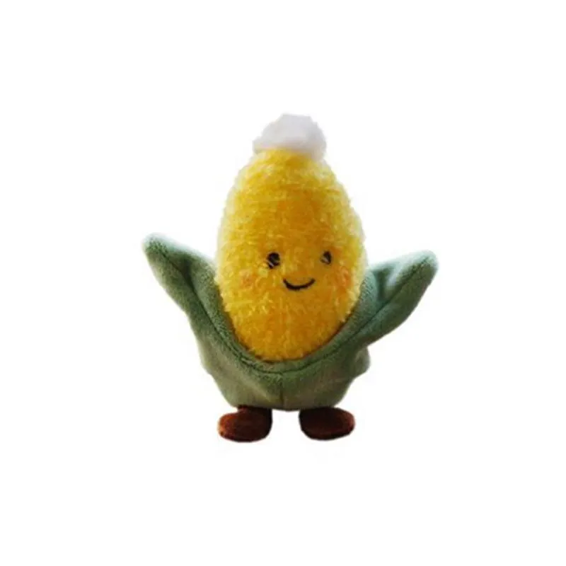 Vegetable Keychain Plush Realistic Food Simulation Soft Stuffed Kids Toy Keyring