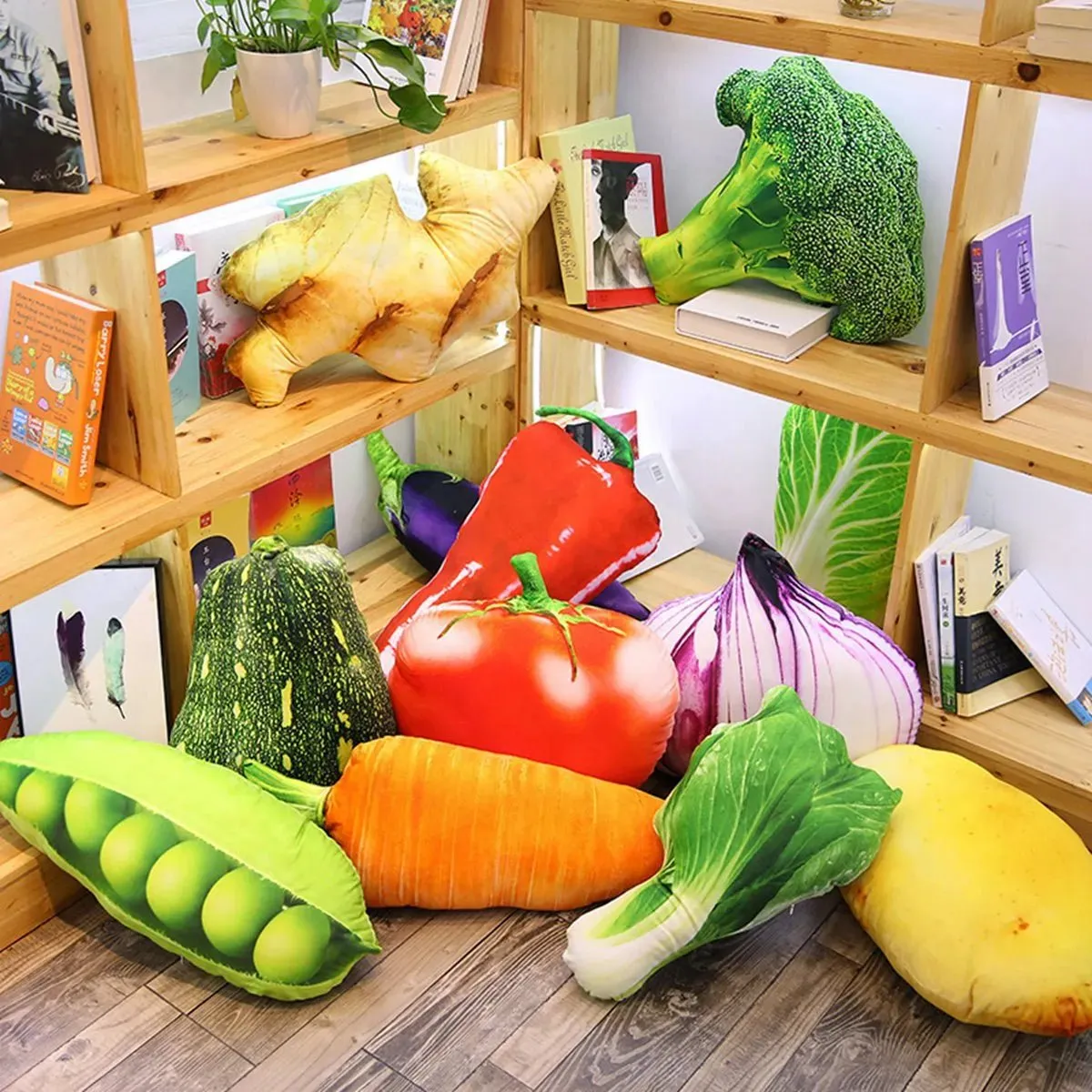 Veggie Delight Plush Pillow