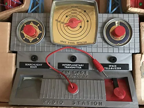Vintage 1950's J & L Randall Merit Dan Dare Space Control Radio Station In The Original Box