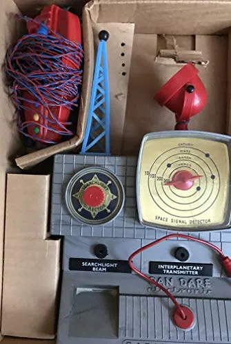 Vintage 1950's J & L Randall Merit Dan Dare Space Control Radio Station In The Original Box