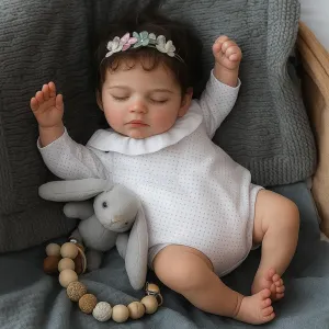 Vinyl, Real Life Baby Dolls with Gift Box with Accessories for Kids Age 3  SCOM Lifelike Reborn Baby Dolls - 20 Inch Realistic Newborn Baby lore empiricism crossing visually refuse Doll Sleeping Adorable Girl with Full Body 