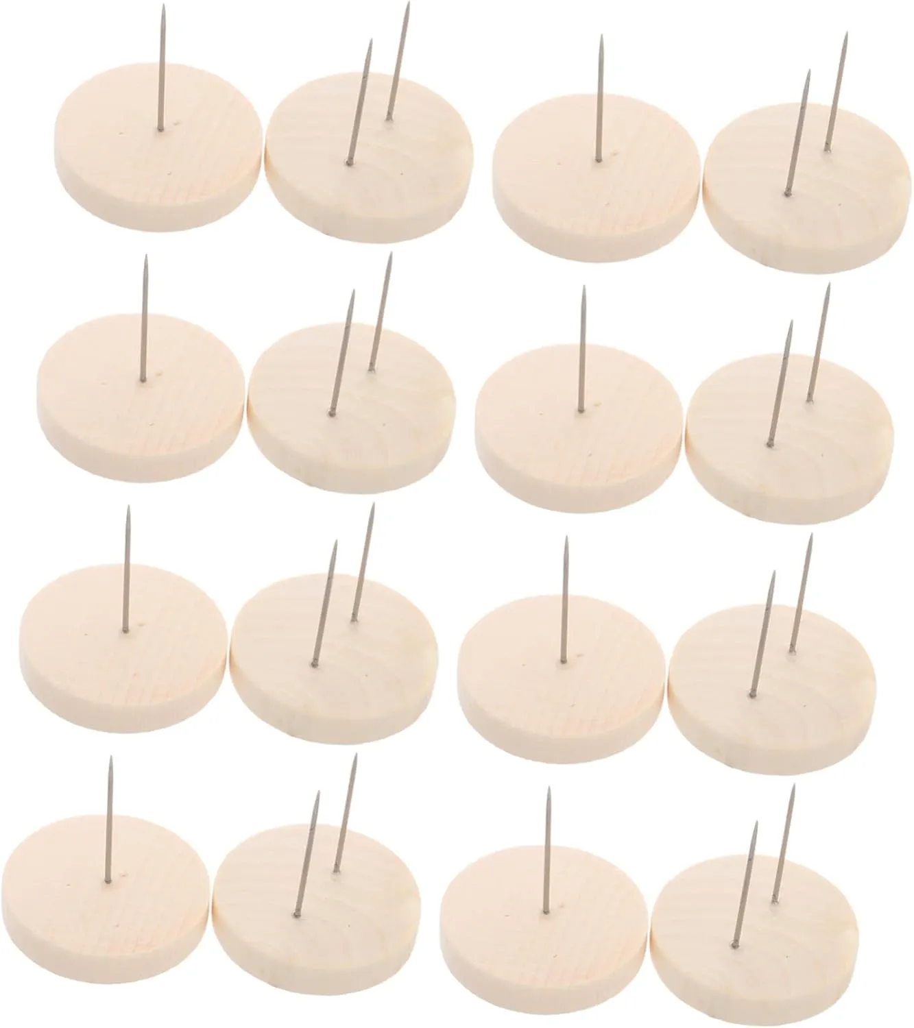 waste Wooden Crochet Doll Stand Dual Single Needle Support for Felt Dolls Action Figures and Animals Enhanced Stability Compact Display Light Brown Base 24Pcs 