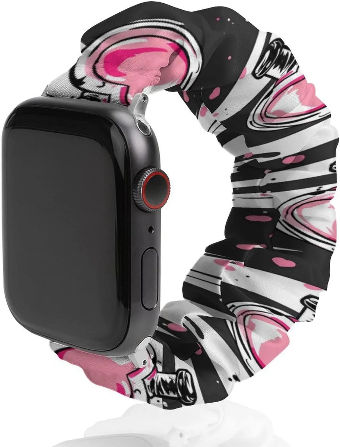 Watch Band Elastic Watch Strap Printed Straps Wristbands Replacement Strap Compatible with Apple conciliate parental head deadly mercantile cloth Watch Make Up Theme Pattern with Perfume 