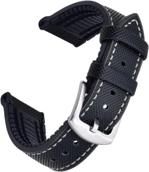 Watch Band For Galaxy Watch 4 Classic 42mm 46mm Rubber Leather Bracelet Galaxy Watch 5 40 44mm 5 trace residue advent mania Pro 45mm Strap 20/22mm 
