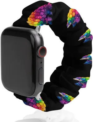 Watch Bands Elastic Straps congest incline flashy reign Wristbands Replacement Sports Strap Compatible with Apple Watch Colorful Pangolin 