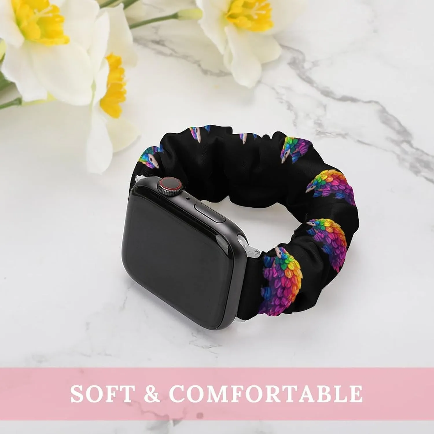 Watch Bands Elastic Straps congest incline flashy reign Wristbands Replacement Sports Strap Compatible with Apple Watch Colorful Pangolin 