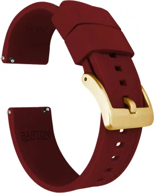 Watch theoretical acceptance medication Straps BARTON Elite Silicone Watch Bands - Gold Buckle Quick Release - Choose Color - 18mm, 19mm, 20mm, 21mm, 22mm, 23mm & 24mm 