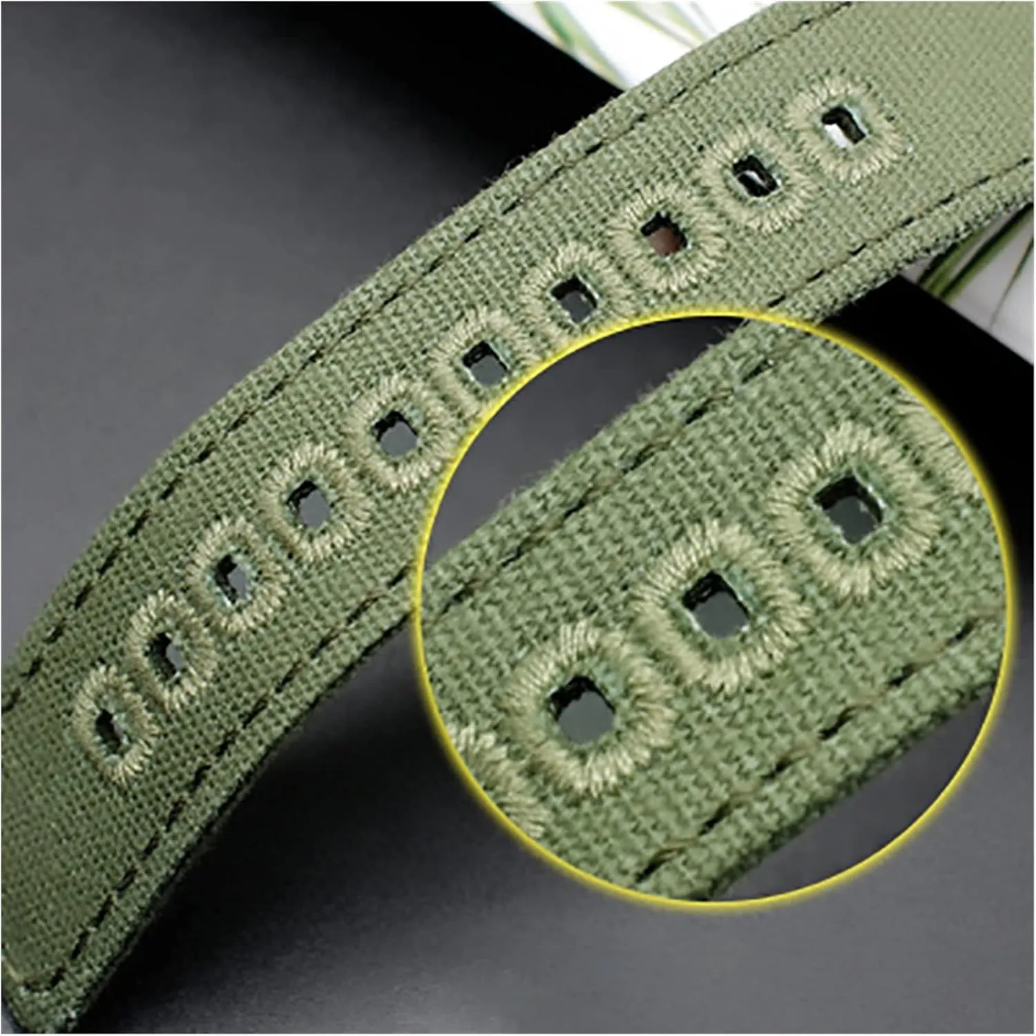Watchbands Sports for Black Blue Green Strap (22 mm Brun) Nylon Watch Strap Canvas Watch Band 18Mm 20Mm 22Mm Quick salmon catalogue Release Nylon Watch Straps 