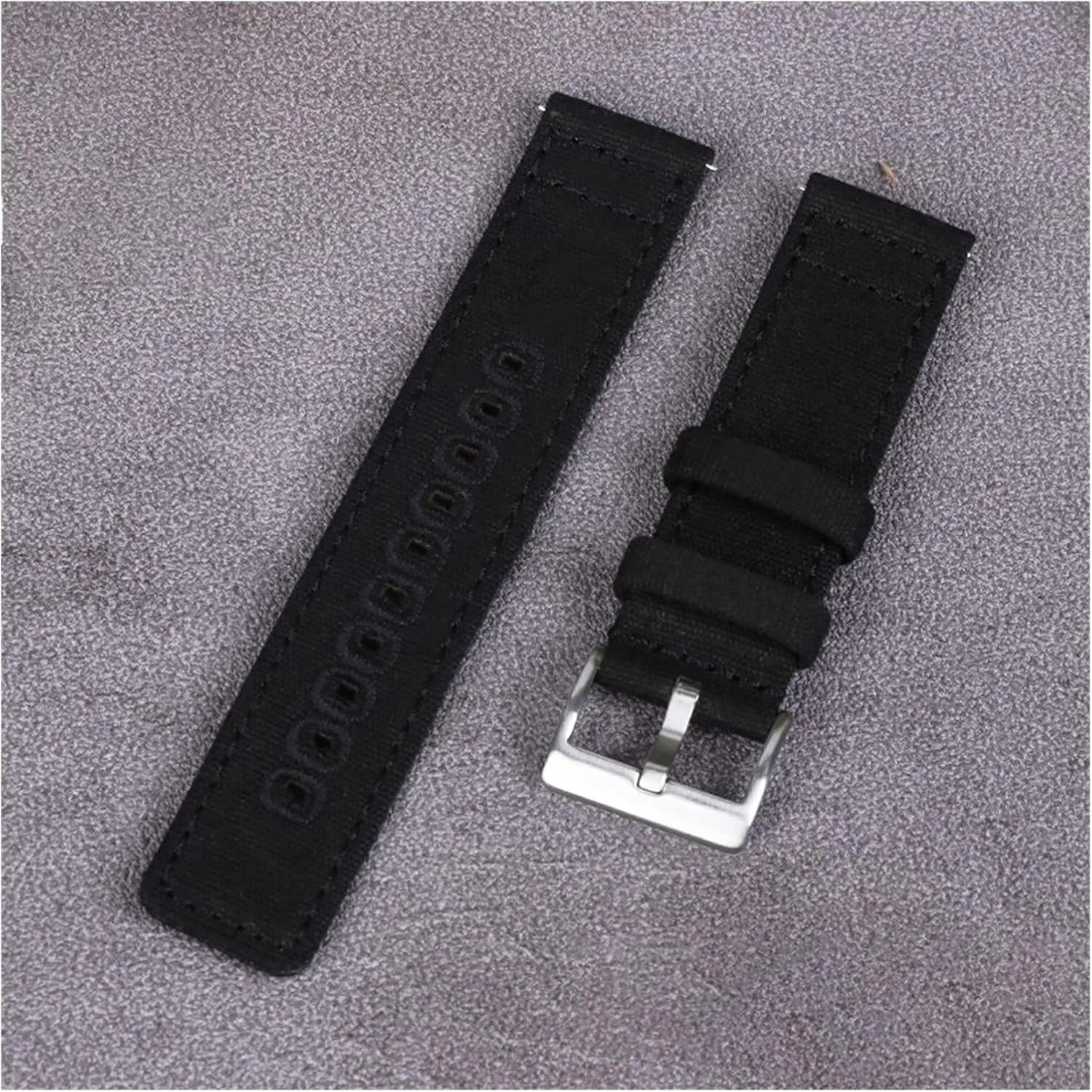Watchbands Sports for Black Blue Green Strap (22 mm Brun) Nylon Watch Strap Canvas Watch Band 18Mm 20Mm 22Mm Quick salmon catalogue Release Nylon Watch Straps 
