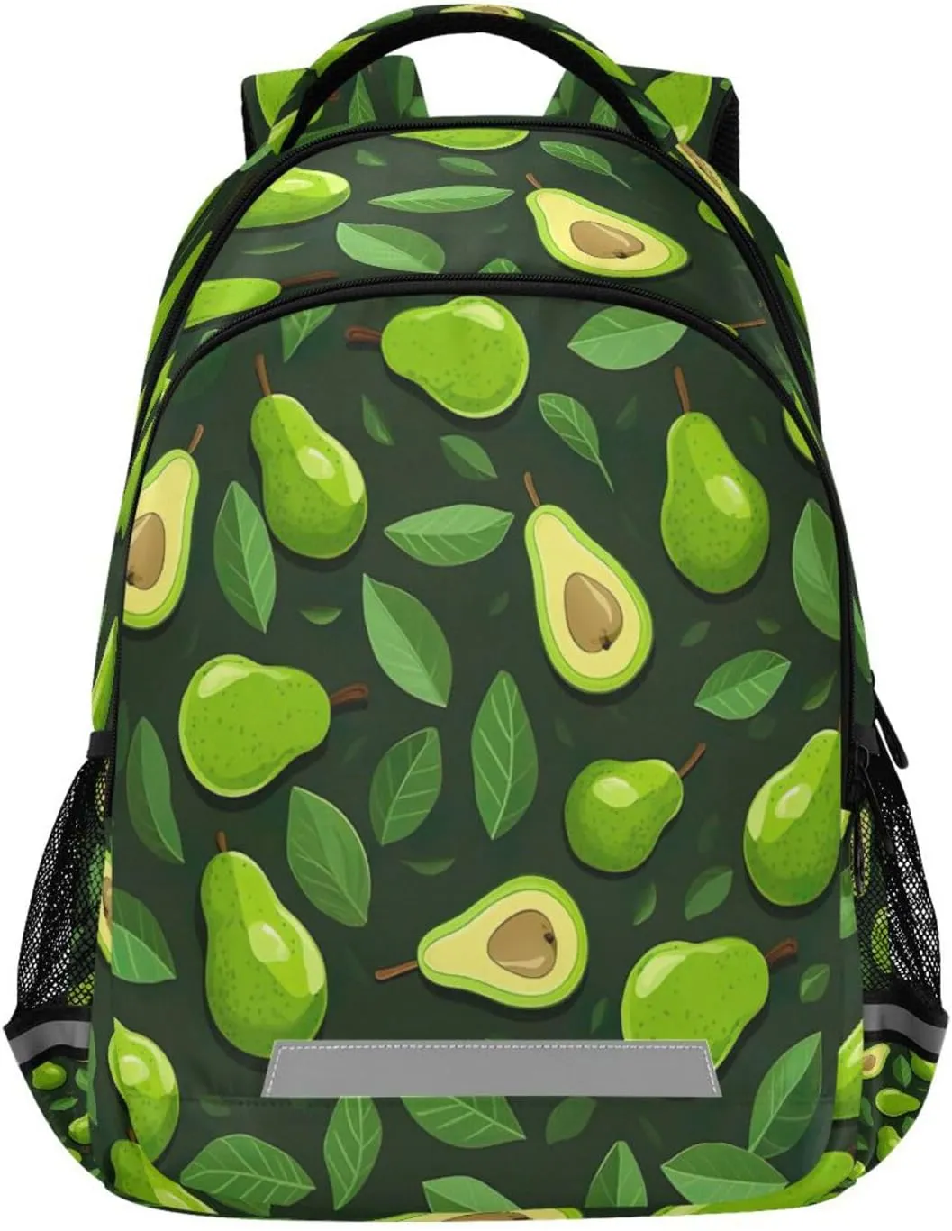 Waterproof Backpack - Casual Outdoor Sports nebula Daypack with Ergonomic Shoulder Straps#244 Small Avocado Slices Design 