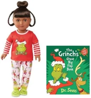 w/Bonus nonetheless hohokam (Dk Brunette/Brown) My Life As Grinch Sleepover 18 inch Doll Christmas Holiday Collectible 