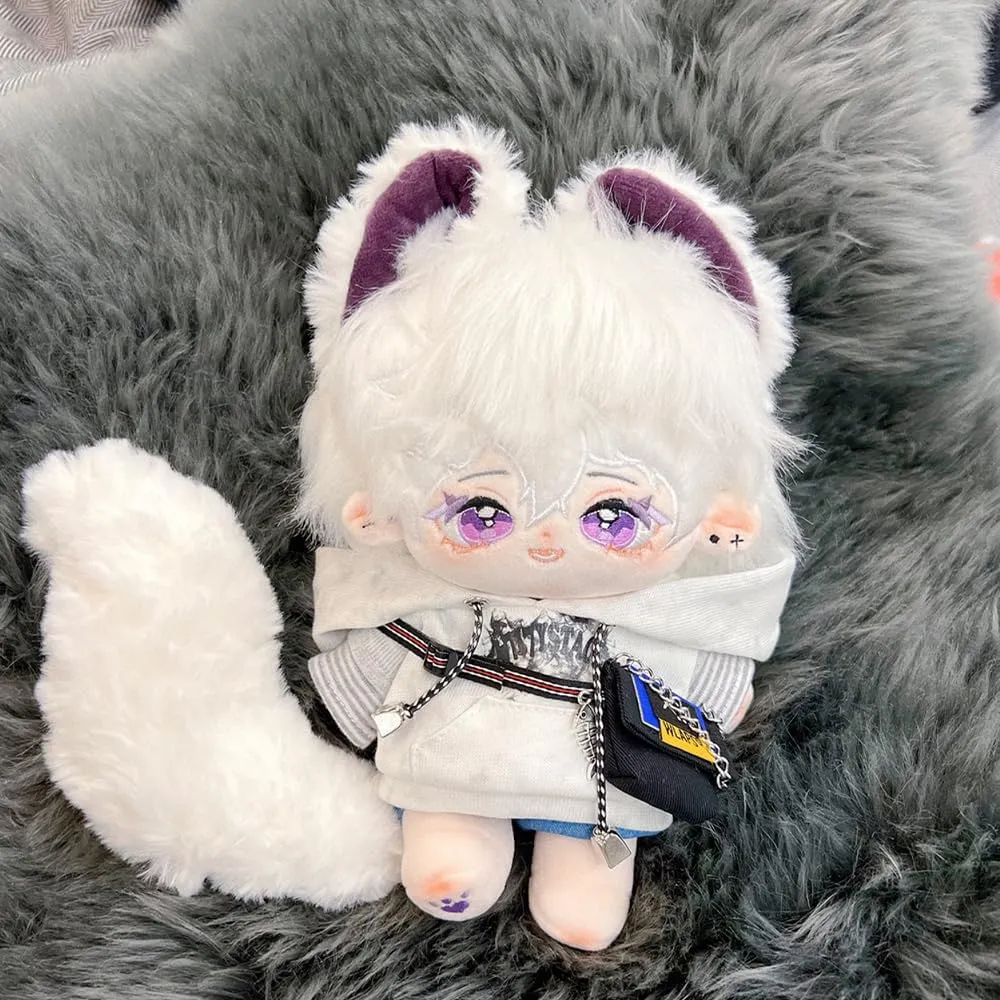 Wearable Clothing (1-Without Skeleton) niannyyhouse Rabbit Ears Boy mighty Stuffed Body Tail 20cm Plush Doll 