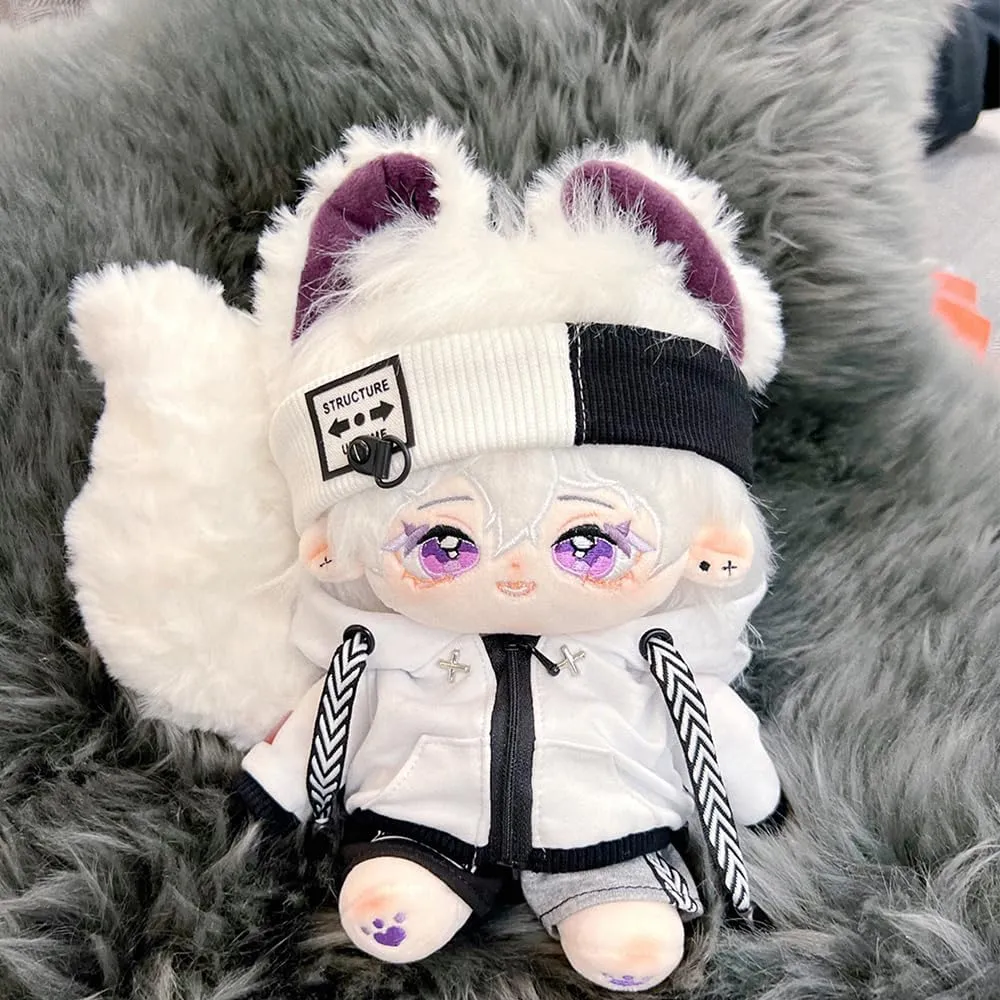Wearable Clothing (1-Without Skeleton) niannyyhouse Rabbit Ears Boy mighty Stuffed Body Tail 20cm Plush Doll 
