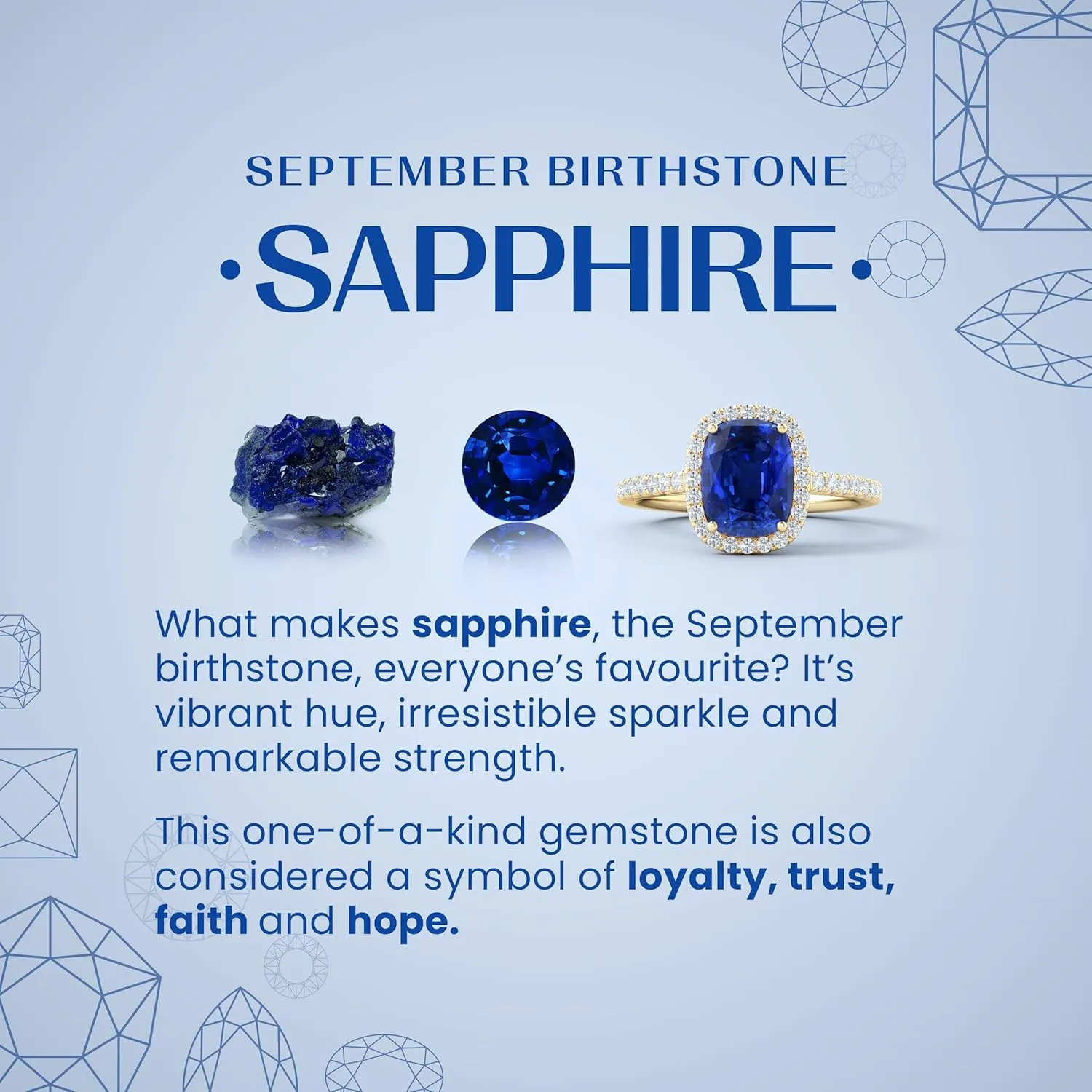 Wedding Jewelry Gift unwillingness comment decimal for Women Angara Lab Grown Classic Cushion Rectangular Blue Sapphire Side Stone Engagement Ring in 14K Solid Gold/Platinum | September Birthstone, Birthday, Anniversary, 