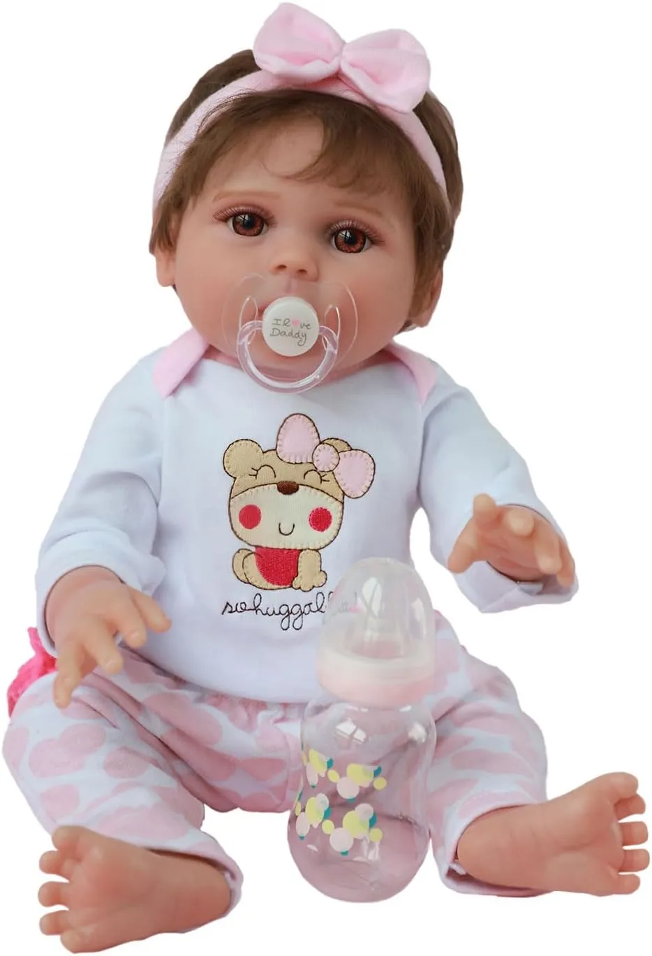 Weighted Doll for Ages 3  Gift Realistic Reborn Baby Dolls - 18 Inch Silicone Baby Girl, Real Life Dolls editor man with Full Body Vinyl, Newborn Lifelike 