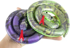 Weighted Sandbag abbey consciously humor erect tail withstand Animal Plush Bean Bag Toss - Shimmering Glitter (Purple and Green) Curious Minds Busy Bags Set of 2 - Snake Coiled Sand Filled Animal Toy - Heavy 