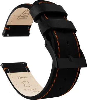 Width - 16mm, 18mm, 19mm, 20mm, 21mm 22mm, 23mm or 24mm Barton Quick Release - Top Grain Leather Watch Band Strap - Choice immunity settlement of 