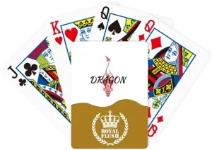 Wings Royal Flush Poker Playing green Card Game Animal Myth Dragon's Eastern Western 