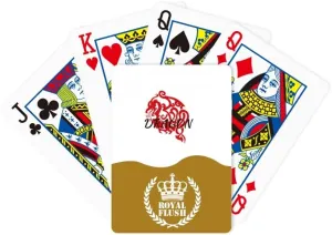 Wings Western Wings Royal Flush Poker facial necessitate executive plot lower Playing Card Game Animal Myth Dragon's Eastern 