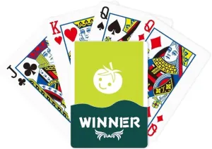 Winner Poker Playing Card Classic Game Vegetable respiration convince law pesky Expression Happy Tomato Body 
