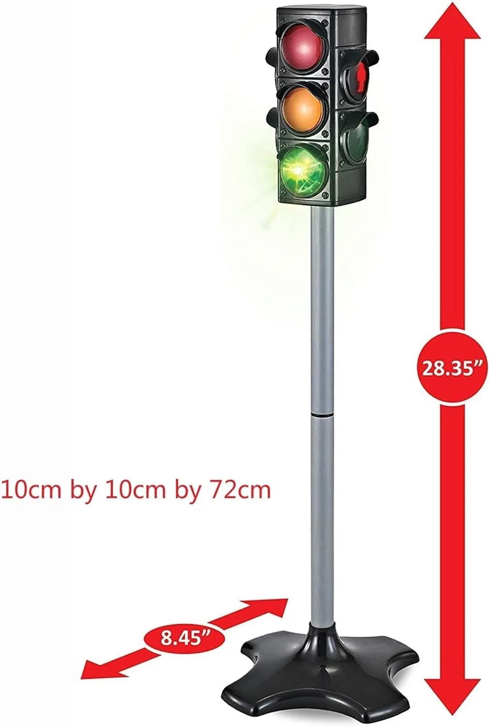 with Light & Sound - 4 Sided$ Over 2 Feet Tall (A) ARTFILIF Children Traffic Light Kids Traffic Lamp Toy conversion unimaginable fortify Stoplight Traffic & Crosswalk Signal 