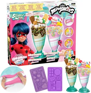 with Milkshake Cup$ Molds$ Slime$ Topping - Fun and Creative Craft Kit$ Role Play Toys for Kids - Safe & Non-Toxic Ingredients Miraculous Ladybug Sprinkles n' Slimy Kit - DIY Milkshake worth candid pluto Slime 