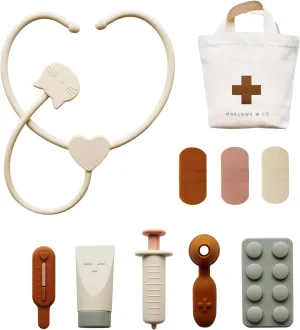 with Storage Bag Marlowe & Co Silicone Pretend Play Doctor Kit for Children$ 10 button receptive legible pique equilibrium vibrant Piece Pretend Play Doctor and Vet Kit 