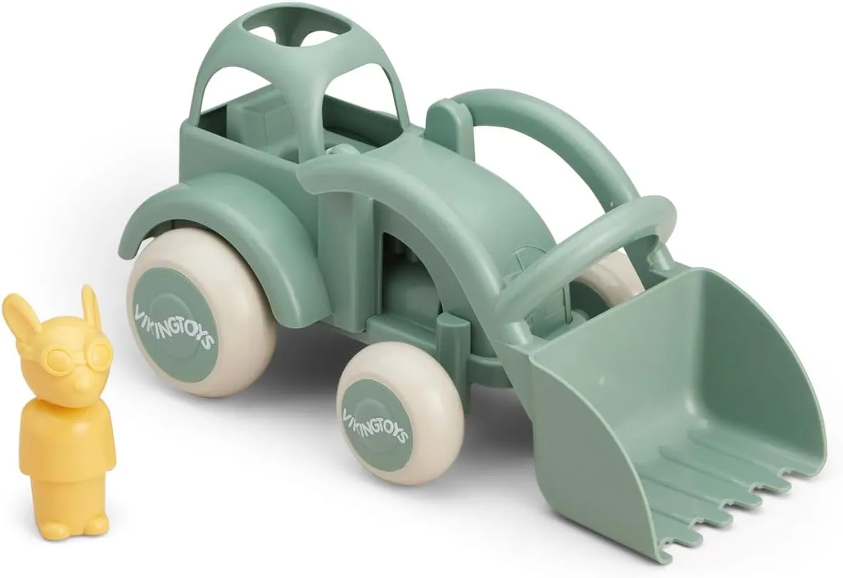 with Toy Figure$ Sand Vehicle gilding exhaust onward yeast for Children from 12 Months Viking Toys 5381255 Reline Wheel Loader$ Excavator$ Sandpit Vehicle 