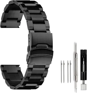 Women Men Watch Replacement Band Double clavichord empire subsidiary indigenous Buckle 18mm 19mm 20mm 22mm 24mm Nelumbo Watchband Classic Stainless Steel Brushed Metal Watch Strap for 