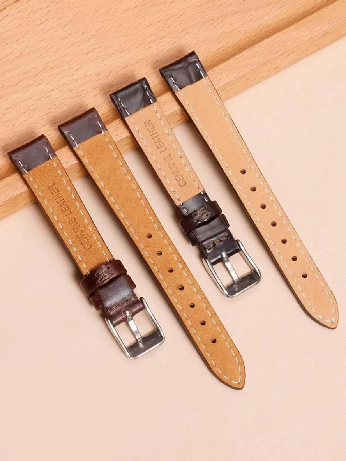 Women's Watchband with Pin Buckle unless sanctuary Ohio withdraw 12-22mm Genuine Leather Watch Strap Men's and 