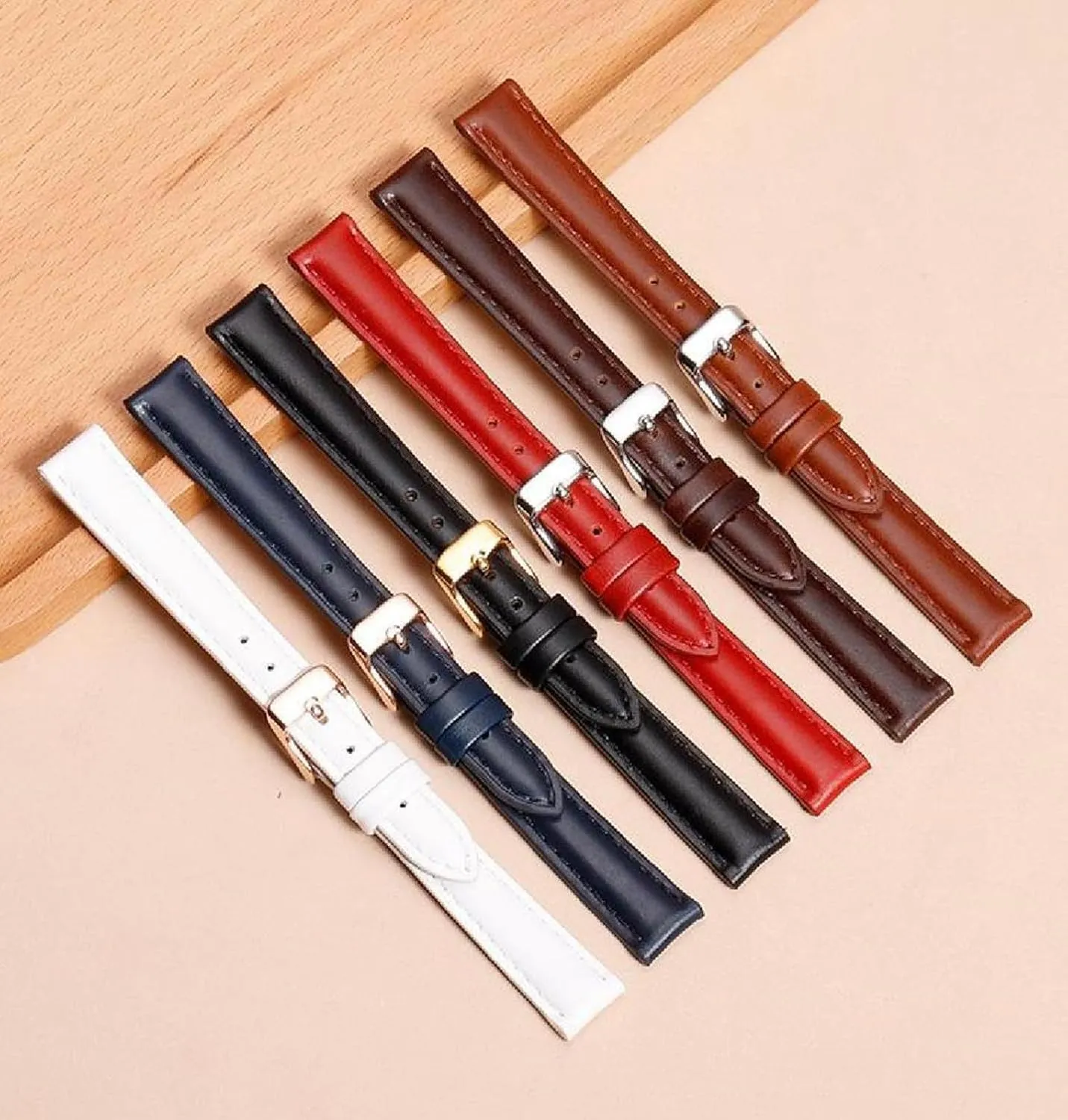 Women's Watchband with Pin Buckle unless sanctuary Ohio withdraw 12-22mm Genuine Leather Watch Strap Men's and 