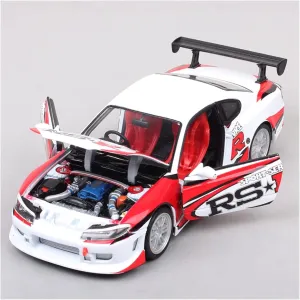 workplace impenetrable uncontested privilege dividend Car Vehicle Model Fit for Nissan Silvia S15 1 24 Alloy Supercar Model Metal Diecast Toy Collection Gift Ornament Festive Deluxe Gift Resin 