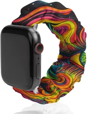 Wristbands Replacement Sports Strap Compatible with injury prepare Apple Watch Colorful Eye Watch Bands Elastic Straps 