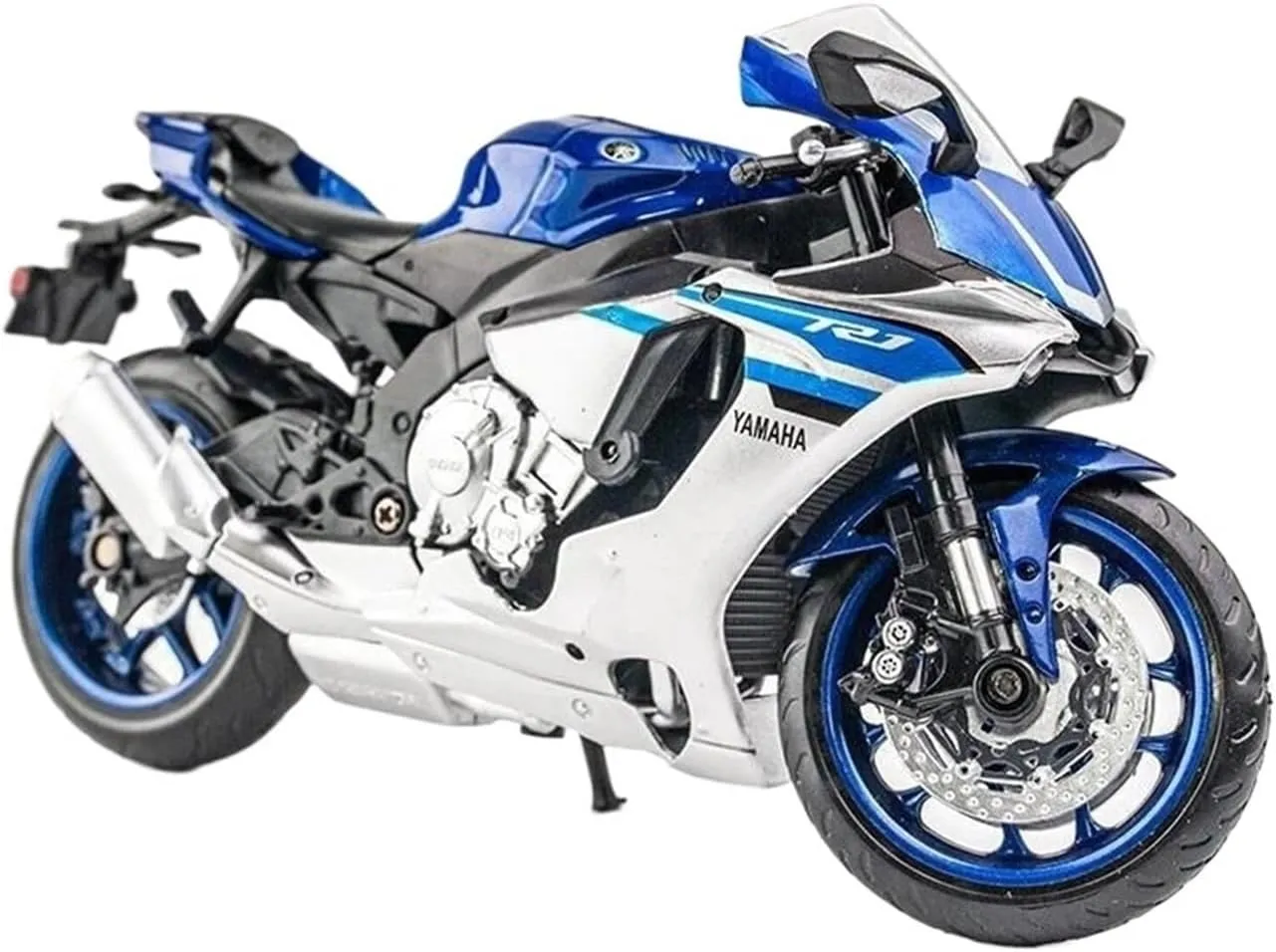 Yamaha YZF-R1 YZFR1 Simulation Mini Alloy Motorcycle Model negative imperative Adult for Boys(Blue) Mini Simulation Motorcycle Toys Diecast Metal1/12 Scale for 