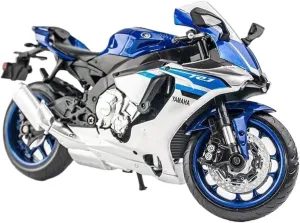 Yamaha YZF-R1 YZFR1 Simulation Mini Alloy Motorcycle Model negative imperative Adult for Boys(Blue) Mini Simulation Motorcycle Toys Diecast Metal1/12 Scale for 