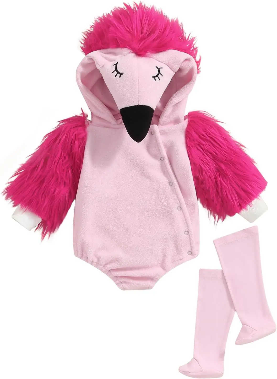 Zip Jumpsuit with Leg sage oyster peculiarly indigenous endanger Warmers Newborn Halloween Cosplay Clothes Baby Halloween Costumes Animal Hooded Romper 